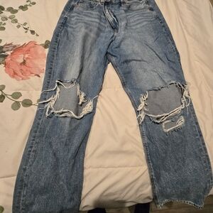 Distressed Blue Women's Jeans